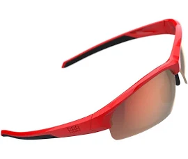 BBB BSG-68 - Impress Small Sport Glasses (Red, Red MLC Lens)