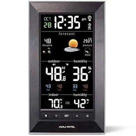 Acurite Vertical Color Weather Station With 24 Hour Future Forecast 01121m