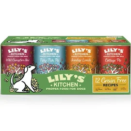 Lily's Kitchen Grain Free Multipack Wet Dog Food 12 x 400g