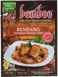 Bamboe Bumbu Instant Rendang, 35 Gram (Pack of 3)