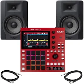 Akai Professional MPC One + with M-Audio BX5 Monitors