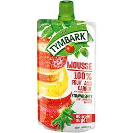 Tymbark Mousse No Added Sugar Strawberry Apple & Banana 120g