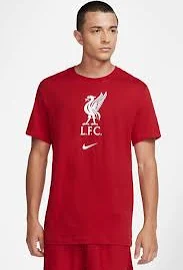 Mens Nike Liverpool Crest T-Shirt - Red