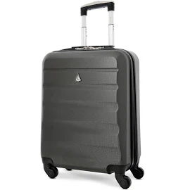 Aerolite 55x40x20 Ryanair Maximum Allowance 40L Lightweight Hard Shell Carry on Hand Cabin Luggage Suitcase with 4 Wheels - Also Approved for
