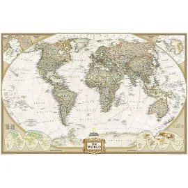 World Executive, Laminated: Wall Maps World [Book]