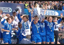 A4 Poster. Chelsea Football Club: John Terry Lifts the Premier League - Chelsea FC Images