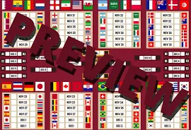 Qatar FIFA World Cup 2022 Printable schedule