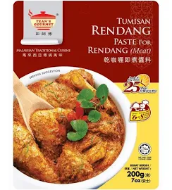 Tean's Gourmet Malaysian Traditional Rendang Dry Curry Paste For Meat