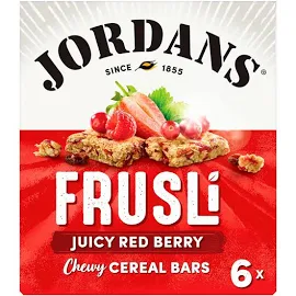 Jordans Frusli Juicy Red Berries 6 x 30g