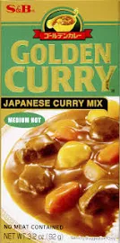 S & B Sauce Mix, Golden Curry, Medium Hot - 3.2 oz