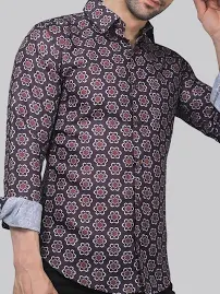 Temu Men's Printed Shirt, 42in