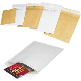 Mail Lite E/2 - Busta Postale - 220 x 260 mm - Rettangolare - Estremità aperta - autoadesiva - Pluriball - Bianco - Pacco da 10