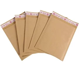 100pz Naturale kraft Busta Della Bolla di Carta Antiurto Bolla mailer auto Sigillo Adesivo di Trasporto libero mailing Borse attività commerciale 