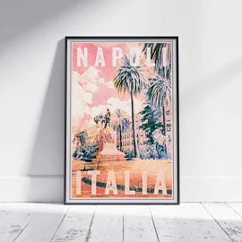 Naples Poster Napoli Pink