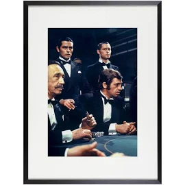 Poster e Quadro : Alain Delon e Jean-Paul Berlmondo in una scena del film Borsalino