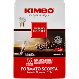 Kimbo Espresso Napoli Capsule Compatibili Con Le Macchine Nespresso* 2 X 220 G