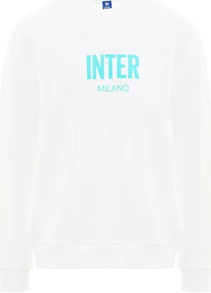 Inter Felpa Girocollo 3D Crest Bianca