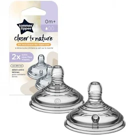 Tommee Tippee Teat lento flusso Closer To Nature 2 pz