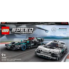 LEGO Speed CHAMPIONS 76909 MERCEDES-AMG F1 W12 E PERFORMANCE & MERCEDES-AMG PROJECT ONE