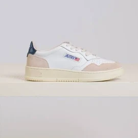 Autry Sneakers Low Leather Suede White Blue 41