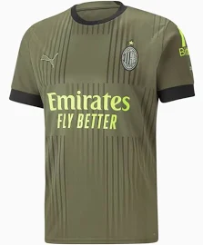 Puma 2022-2023 AC Milan Third Shirt Green XXL Adults