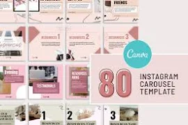 Modello di post Canva Carousel Instagram / Carousel Canva / Canva IG Carousel / Post Carousel / Carousel senza soluzione di continuità, IG-70