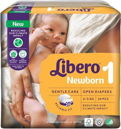 CARTONE SCORTA (4 PACCHI SINGOLI) PANNOLINI TAGLIA 1 (2-5 KG.) LIBERO NEWBORN