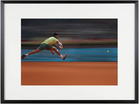 Stampa Fine Art Carlos Alcaraz - "Velocità dell'aria – Poster fotografico iconico di ANTOINE COUVERCELLE