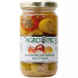 Peperoncini ripieni sott'olio 180g - Conserve sott'olio