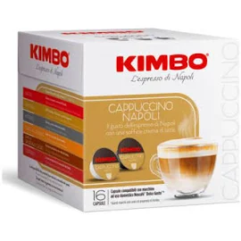 Kimbo Cappuccino Napoli Capsule compatibili Nescafè Dolce Gusto 8 + 8 capsule (più ne acquisti più risparmi)