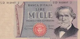 Ud - Repubblica Italiana - 1000 / 1.000 Lire Verdi Ii° Tipo 1980 Fds /