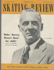 Skating Review Magazine: Volume IV, No.10: September, 1944 Smith, Edward W. (editor & publisher) [Molto Buono] [Brossura]