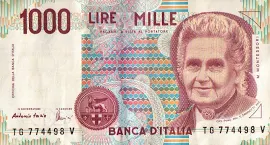 Banconota Repubblica Italiana Da 1000 Lire Fazio-amici 32-37