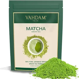 VAHDAM, tè Verde Matcha (25 Porzioni)| 100% Puro tè in Polvere Matcha giapponese