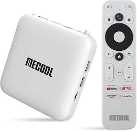 Android TV Box 10.0 Mecool Km2 Android TV con Netflix Certificato Amlogic S905x2-b TV Box Android 4K Streaming media Player Certificato Google 2G DDR4