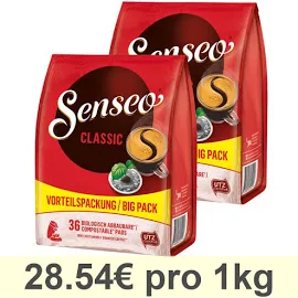 Senseo Classic / Klassisch Gusto intenso, pastoso 2 confezioni x 36 cialde Caffè. Senseo. Caffè: Capsule e cialde. 4260375827701.