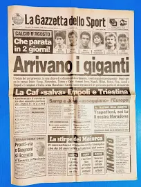 Gazzetta Dello Sport 1 Agosto 1987