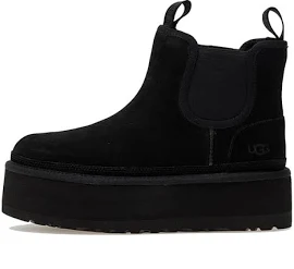 UGG Neumel Platform Chelsea Boot Black - Noir - Suède - 1134526-BLK - 41 EU - Consegna standard 5-10 giorni lavorativi