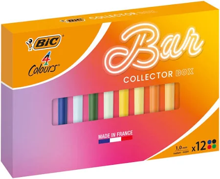 BIC 4 colori Le Bar a colori penne a sfera retrattili a punta media