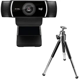 Logitech C922 Pro Stream Webcam, Streaming Veloce HD 1080p/30fps o HD 720p/60fps