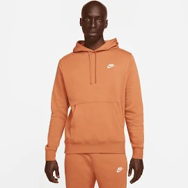 Nike - Club - Felpa Arancione con cappuccio