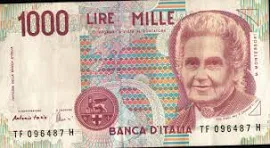 Banconota Repubblica Italiana Da 1000 Lire Fazio-amici 32-41