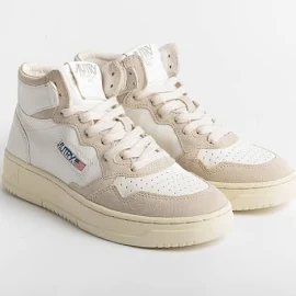 Autry GS04 - Sneakers Mid Wom GOAT/SUEDE - Bianco, 36