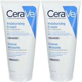 CeraVe Crema Corpo Idratante Pelle Molto Secca 17 Set da 2 2x177 ml | Cosmetici e Igiene | Idratanti del Viso