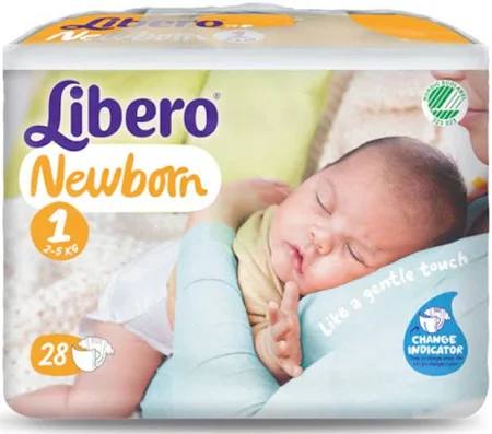 LIBERO NEWBORN 1 2-5 KG 24 PEZZI