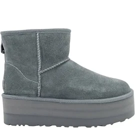 UGG Stivaletti classic mini platform Donna, Grigio, 37, 1134991-RNS