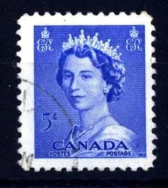 Canada - 1953 - Regina Elisabetta Ii, In Alto Corona A Sinistra E A