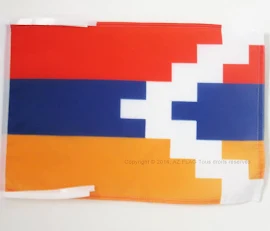 AZ Flag Bandiera Repubblica del Nagorno Karabakh 45x30cm Bandierina Karabah Azerbaig