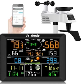 Sainlogic Stazione Meteo Wifi professionale Stazione Meteo Internet con F3g