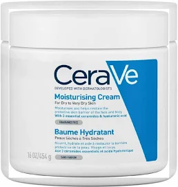 CeraVe, Crema idratante, 454g, Crema Idratante quotidiana per Viso Corpo e Mani